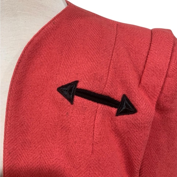 Vintage 40’s coral wool cropped western wear long sleeved jacket size M - Picture 10 of 14